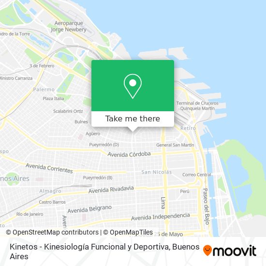 Kinetos - Kinesiología Funcional y Deportiva map