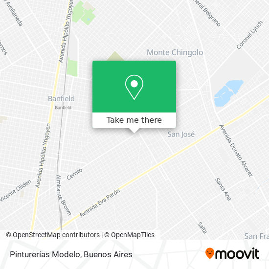 Pinturerías Modelo map