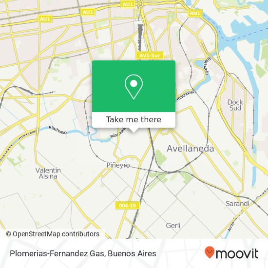 Plomerias-Fernandez Gas map