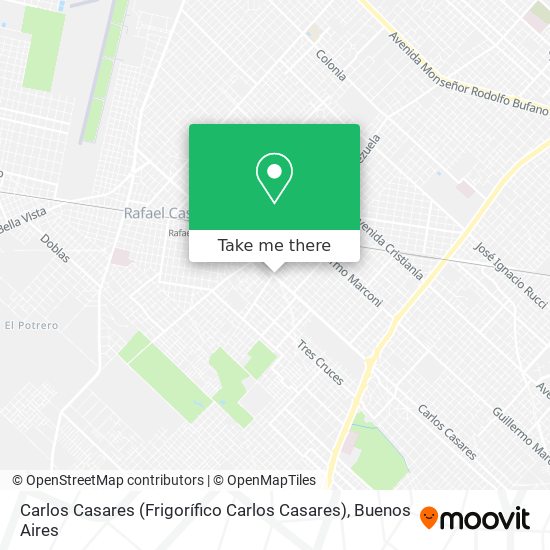 Mapa de Carlos Casares (Frigorífico Carlos Casares)