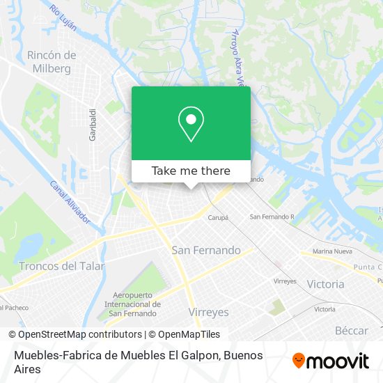 Mapa de Muebles-Fabrica de Muebles El Galpon