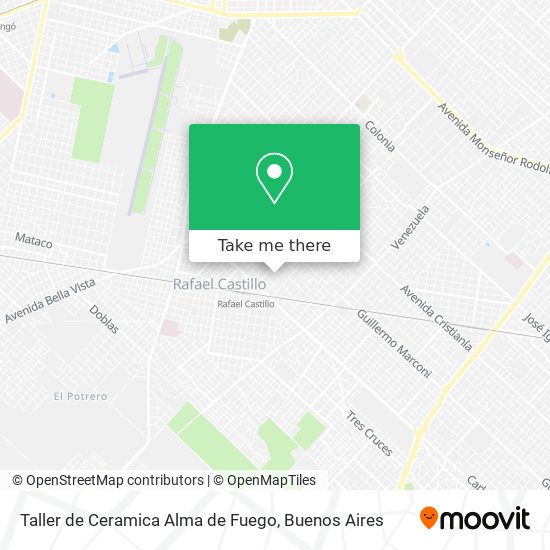 Mapa de Taller de Ceramica Alma de Fuego
