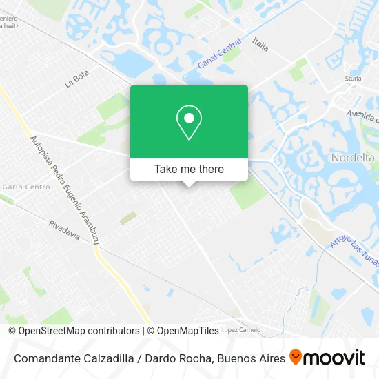 Comandante Calzadilla / Dardo Rocha map