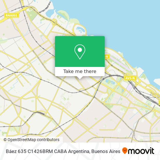 Báez 635  C1426BRM CABA  Argentina map