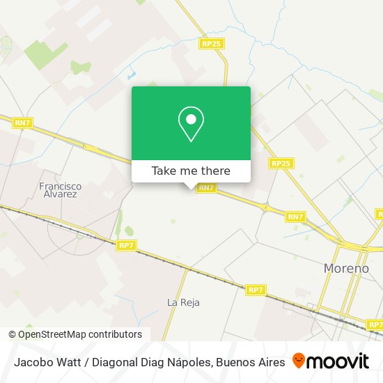 Jacobo Watt / Diagonal Diag Nápoles map