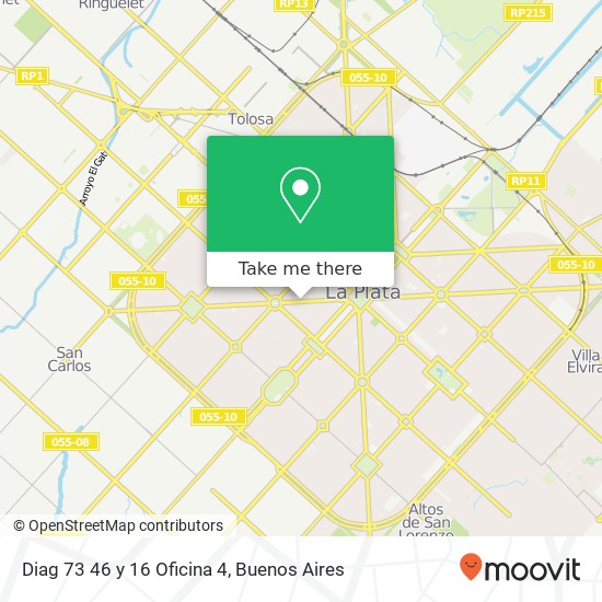 Mapa de Diag 73 46 y 16 Oficina 4