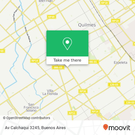 Av  Calchaqui 3245 map
