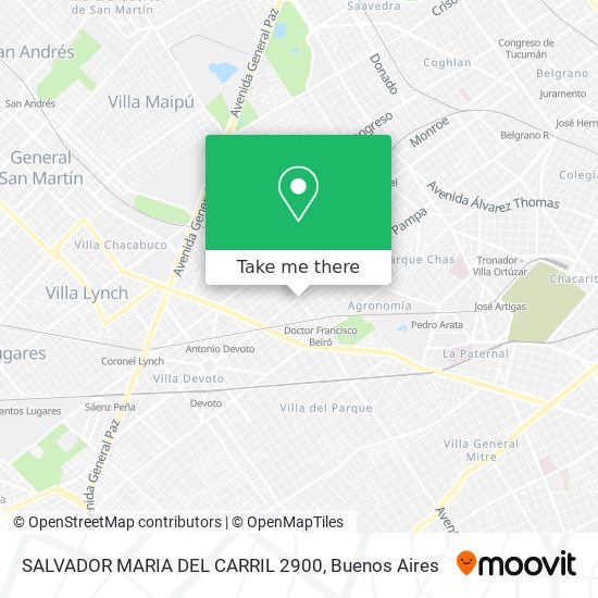 SALVADOR MARIA DEL CARRIL 2900 map