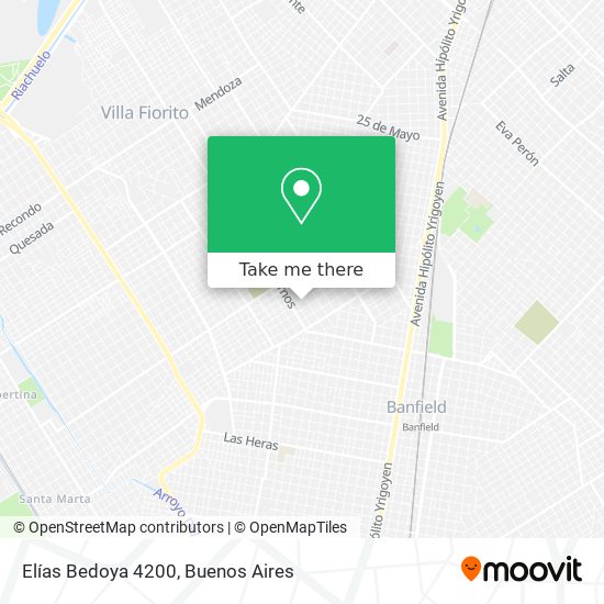 Elías Bedoya 4200 map