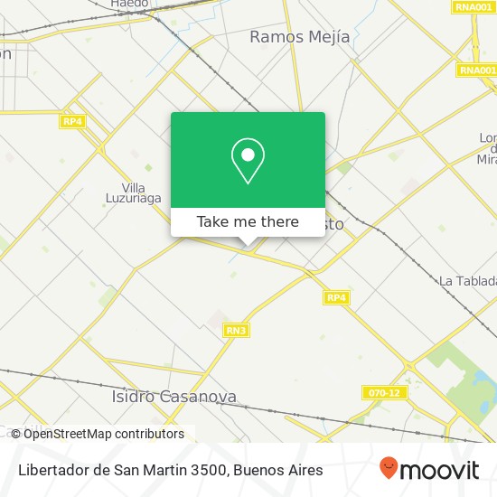 Libertador de San Martin 3500 map