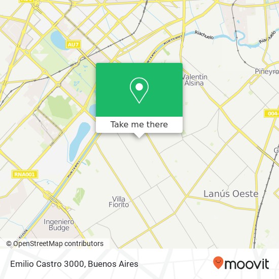 Emilio Castro 3000 map