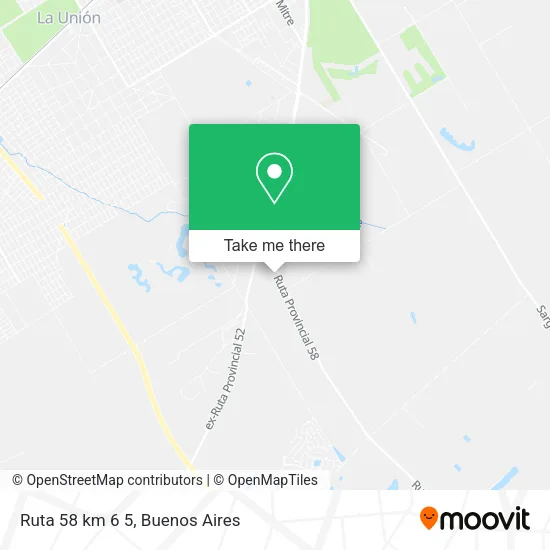 Ruta 58 km 6 5 map