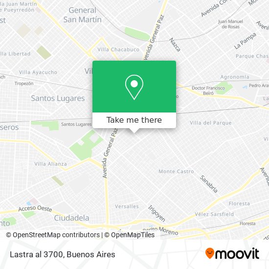 Mapa de Lastra al 3700