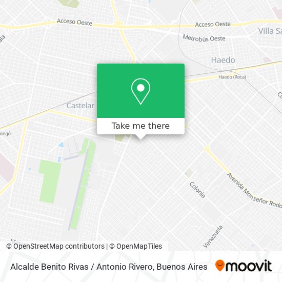 Mapa de Alcalde Benito Rivas / Antonio Rivero