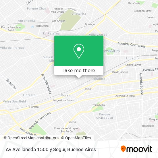 Av  Avellaneda 1500 y Seguí map