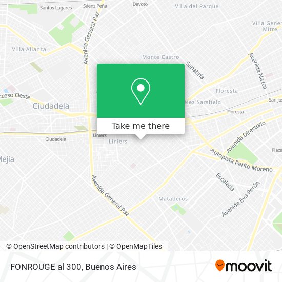 Mapa de FONROUGE  al 300