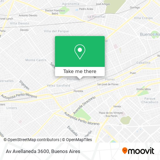 Mapa de Av  Avellaneda 3600
