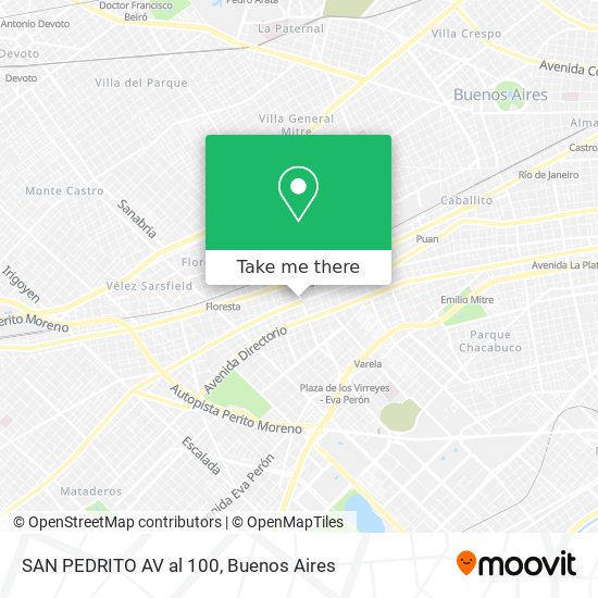Mapa de SAN PEDRITO  AV  al 100