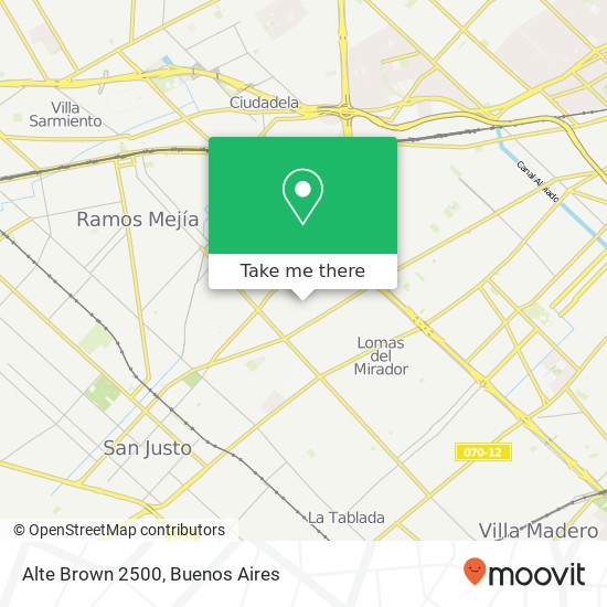 Mapa de Alte Brown 2500