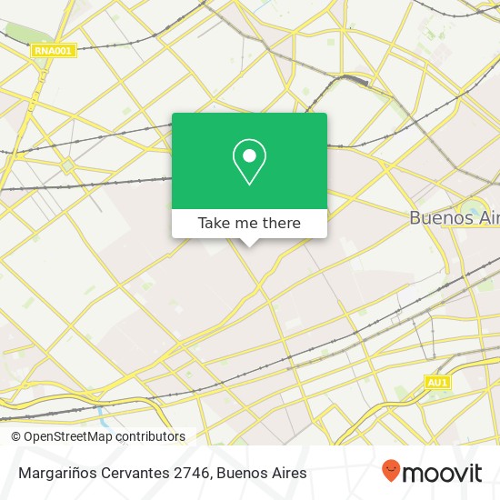 Margariños Cervantes 2746 map