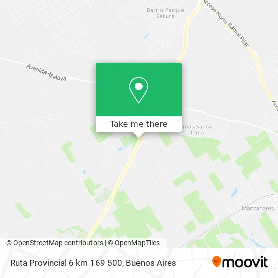 Ruta Provincial 6 km 169 500 map