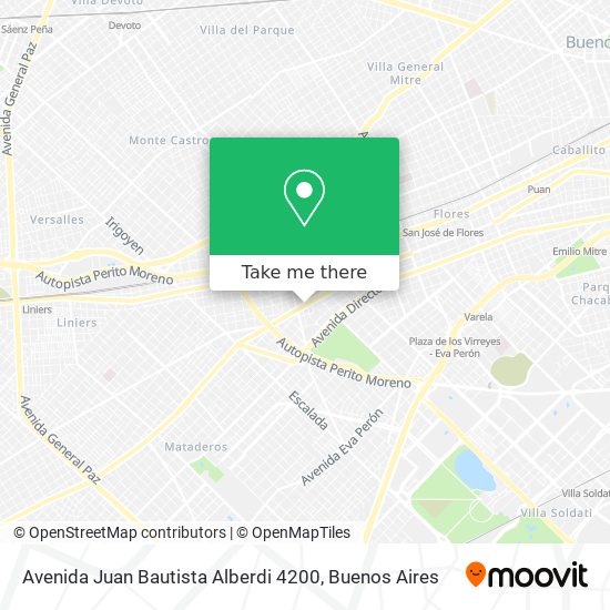 Avenida Juan Bautista Alberdi 4200 map