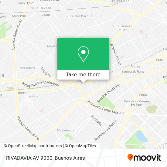 RIVADAVIA  AV  9000 map