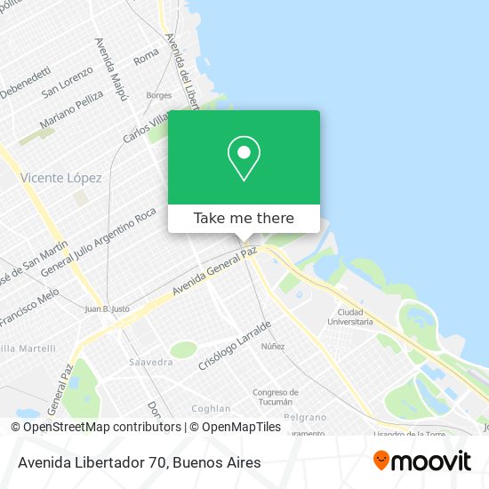 Avenida Libertador 70 map