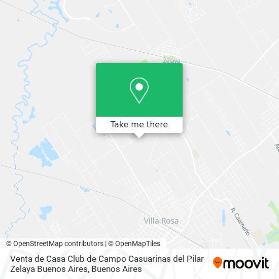 Venta de Casa  Club de Campo Casuarinas del Pilar Zelaya  Buenos Aires map