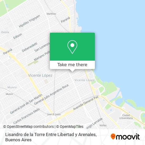 Lisandro de la Torre  Entre Libertad  y Arenales map