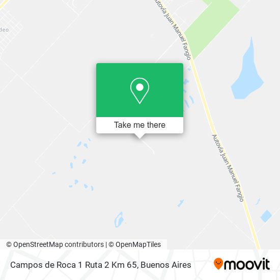 Mapa de Campos de Roca 1 Ruta 2 Km 65