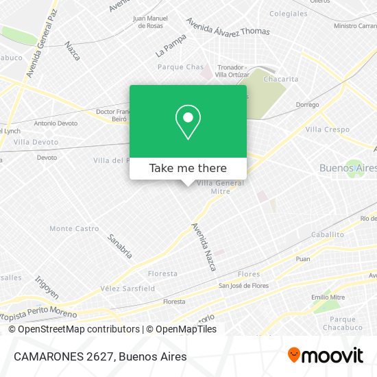 CAMARONES 2627 map