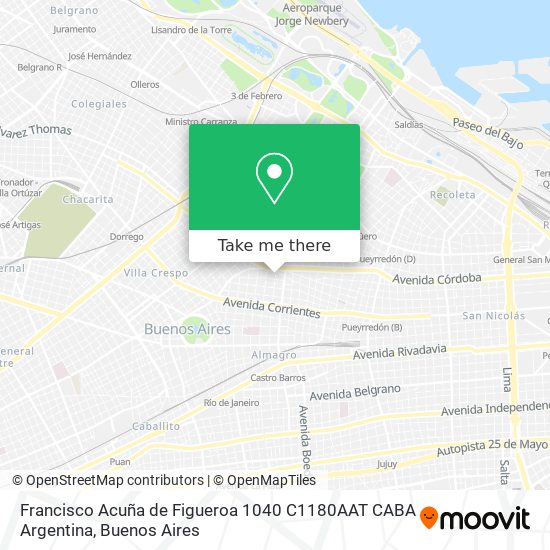 Francisco Acuña de Figueroa 1040  C1180AAT CABA  Argentina map