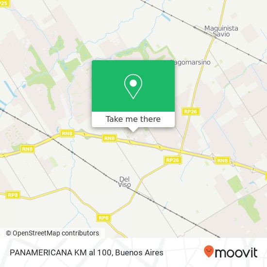 PANAMERICANA KM  al 100 map