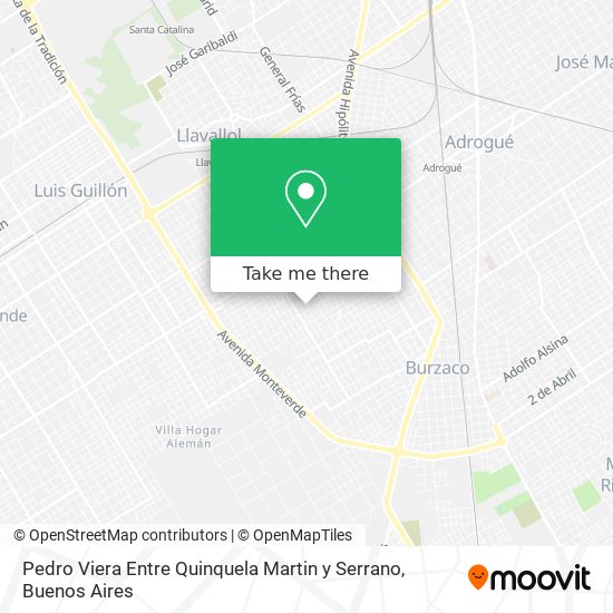 Pedro Viera Entre Quinquela Martin y Serrano map