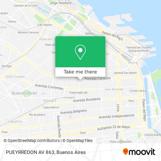 PUEYRREDON  AV  863 map