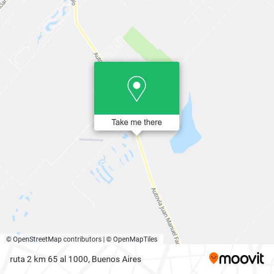 ruta 2 km 65 al 1000 map