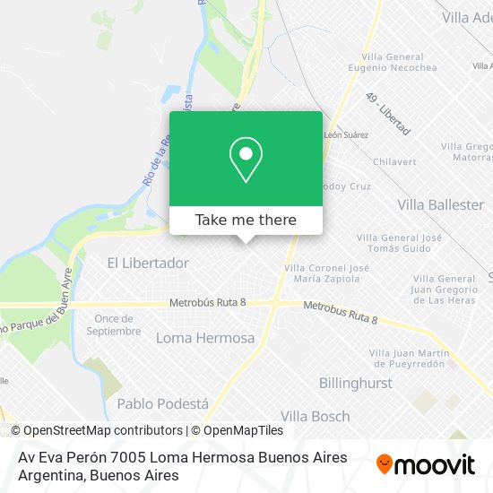 Av  Eva Perón 7005  Loma Hermosa  Buenos Aires  Argentina map