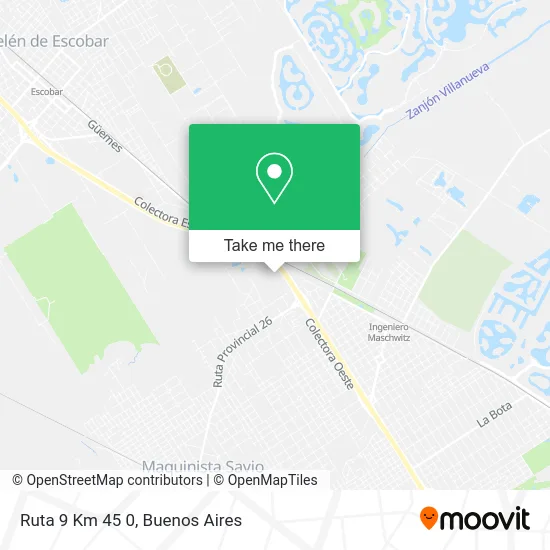 Ruta 9 Km 45 0 map