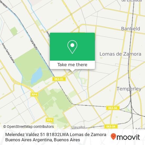 Melendez Valdez 51  B1832LWA Lomas de Zamora  Buenos Aires  Argentina map