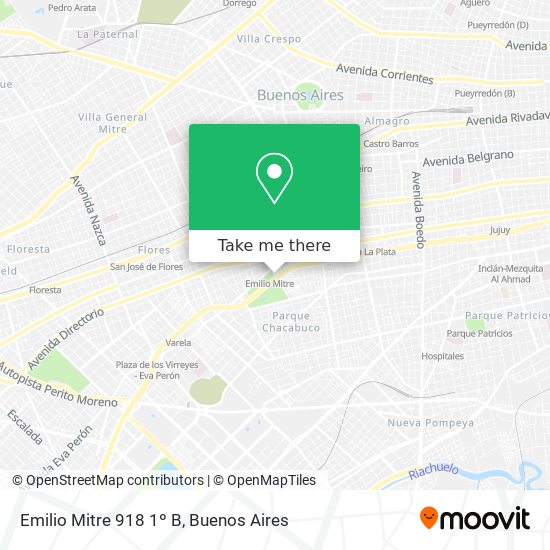 Mapa de Emilio Mitre 918 1º B