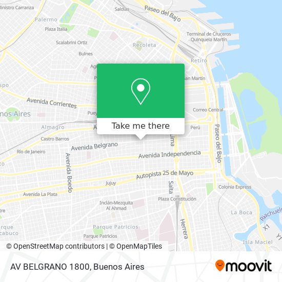 AV  BELGRANO 1800 map