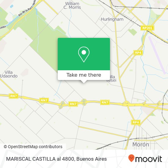 Mapa de MARISCAL CASTILLA al 4800