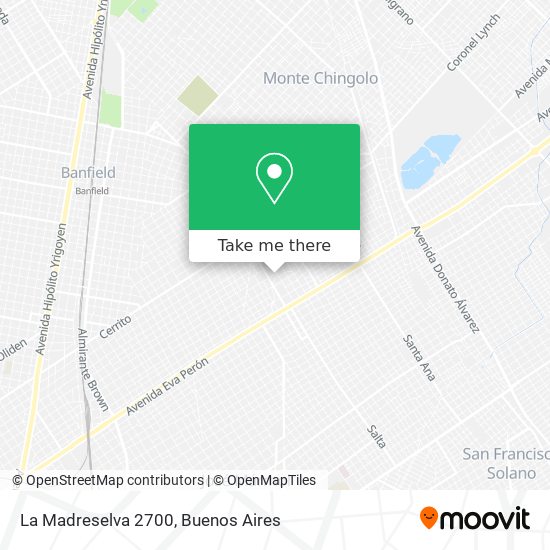 La Madreselva 2700 map