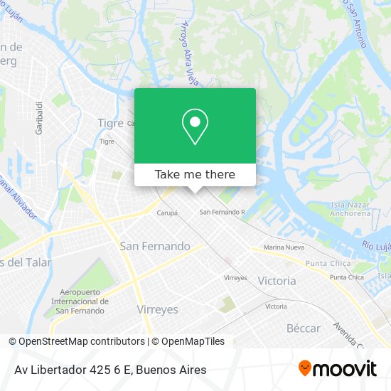 Av  Libertador 425  6  E map