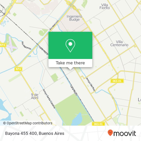 Bayona 455 400 map