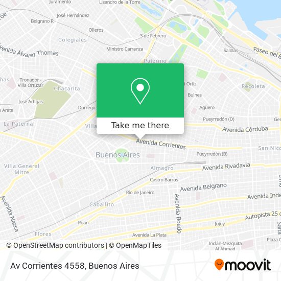 Av Corrientes 4558 map