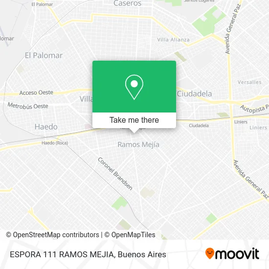 ESPORA 111  RAMOS MEJIA map