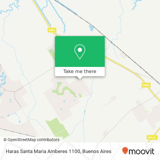 Mapa de Haras Santa Maria Amberes 1100