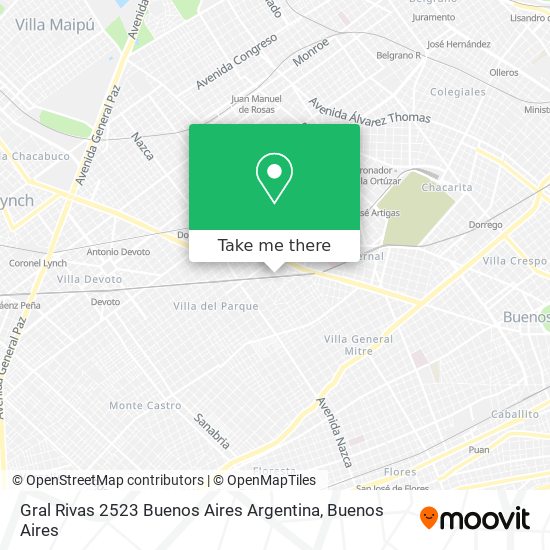 Gral  Rivas 2523  Buenos Aires  Argentina map